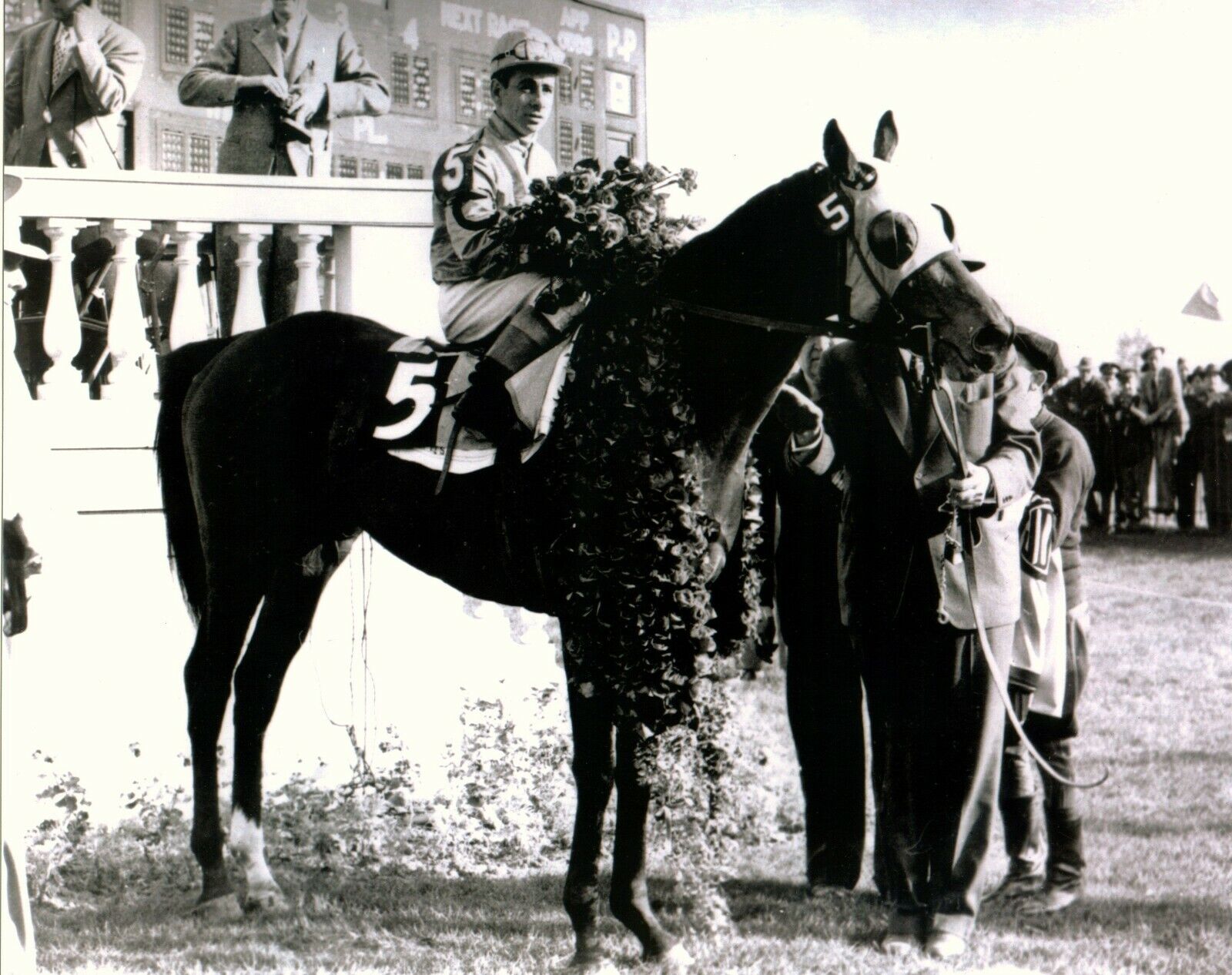 Johnny Longden Count Fleet Kentucky Derby Triple Crown Horse Racing 8x10 Photo Poster painting