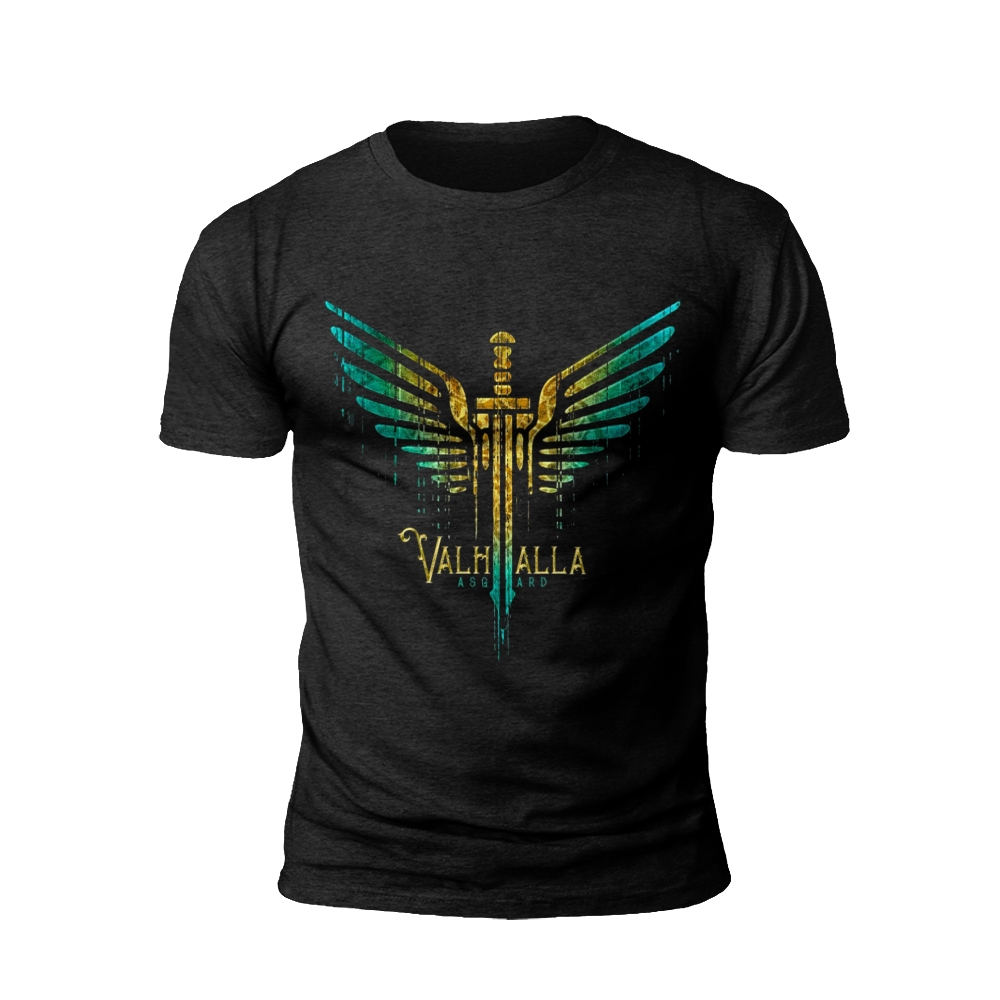 Wings of Valhalla: The Viking's Asgard T-shirt