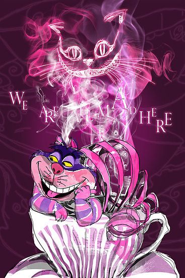 Disney Cartoon The Cheshire Cat 30*50CM(Canvas) Full Round Drill Diamond Painting gbfke