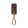 Leopard Print iPhone Case with Lanyard