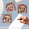 6pcs Valentine DIY Diamond Art Greeting Cards Thank You Cards