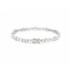 14K White Gold 4 Shapes Lab Diamond Tennis Bracelet