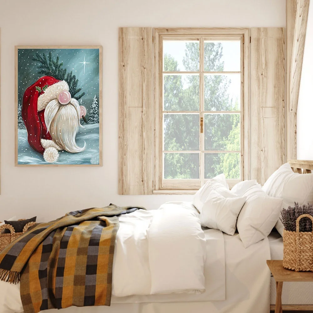 Diamond Painting - Full Round Drill - Christmas Gnome(30*40cm)