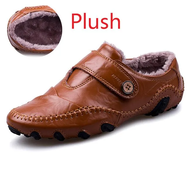 Men's Casual Shoes British Style Moccasins Genuine Leather Flats Zapatos Hombre Loafers Footwear Men Winter&Sping Chaussures
