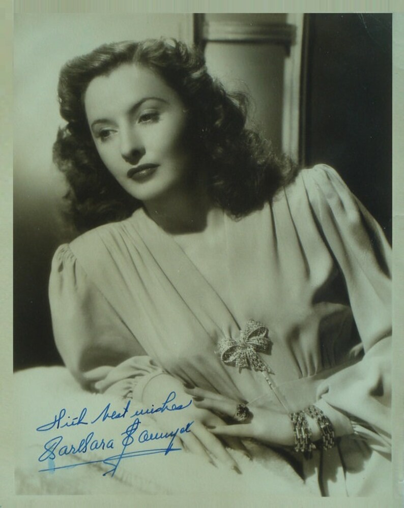 BARBARA STANWYCK SIGNED Photo Poster painting wcoa