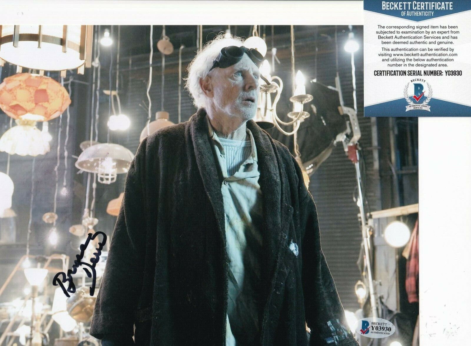 BRUCE DERN signed (THE HOLE) Creepy Carl Movie 8X10 Photo Poster painting BECKETT BAS Y03930