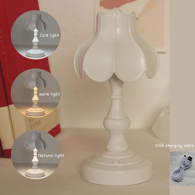 JOURNALSAY Retro Rechargeable Portable Bedroom Bedside Night Light