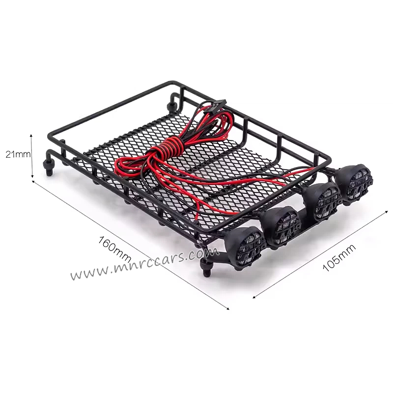 MN Model MN86 MN86S RC Car Parts Roof Rack Round Light Version