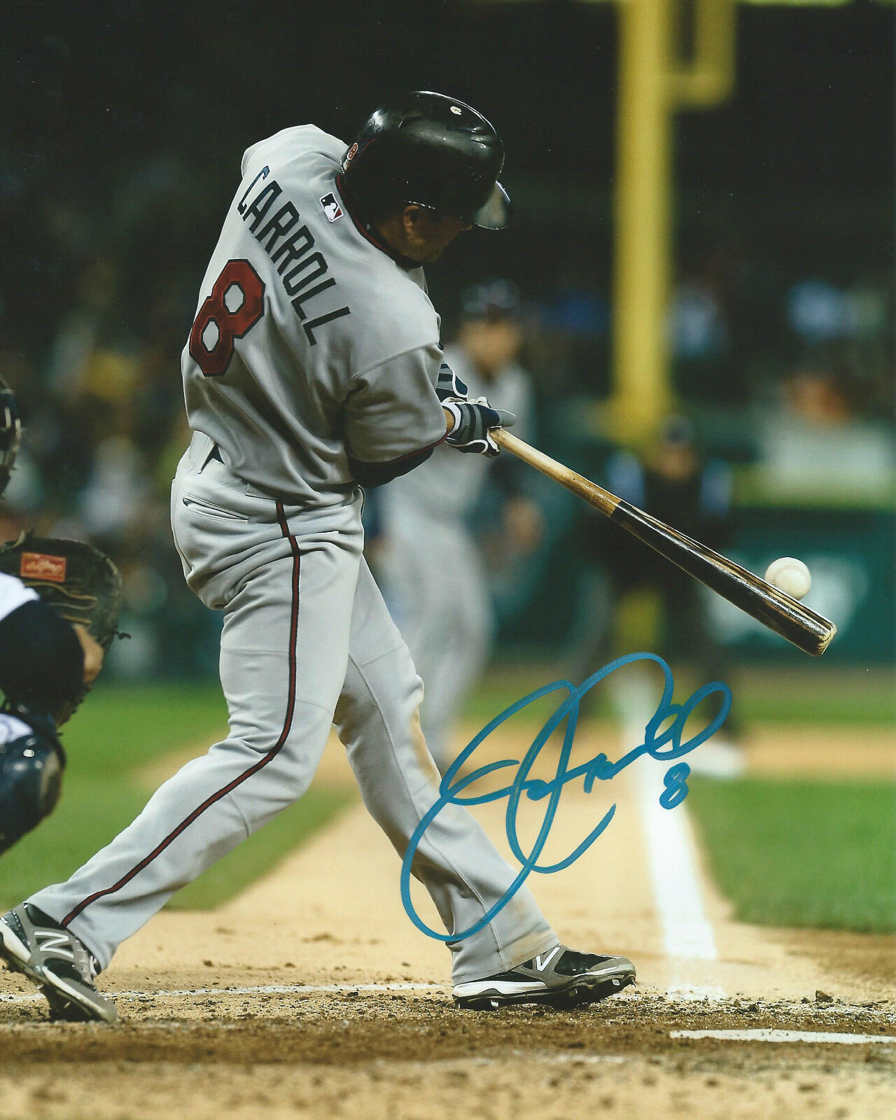 Jamey Carroll *MINNESOTA TWINS* Signed Autographed 8x10 Photo Poster painting JC2 COA GFA