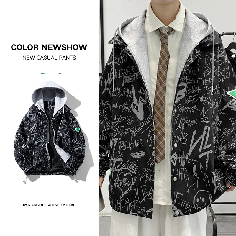 Aonga - Men's Hoodie Sunscreen Windbreaker Streetwear Hip Hop Coat Sun Protection Coat Zipper Jacket Hooded Thin Coat Windbreaker