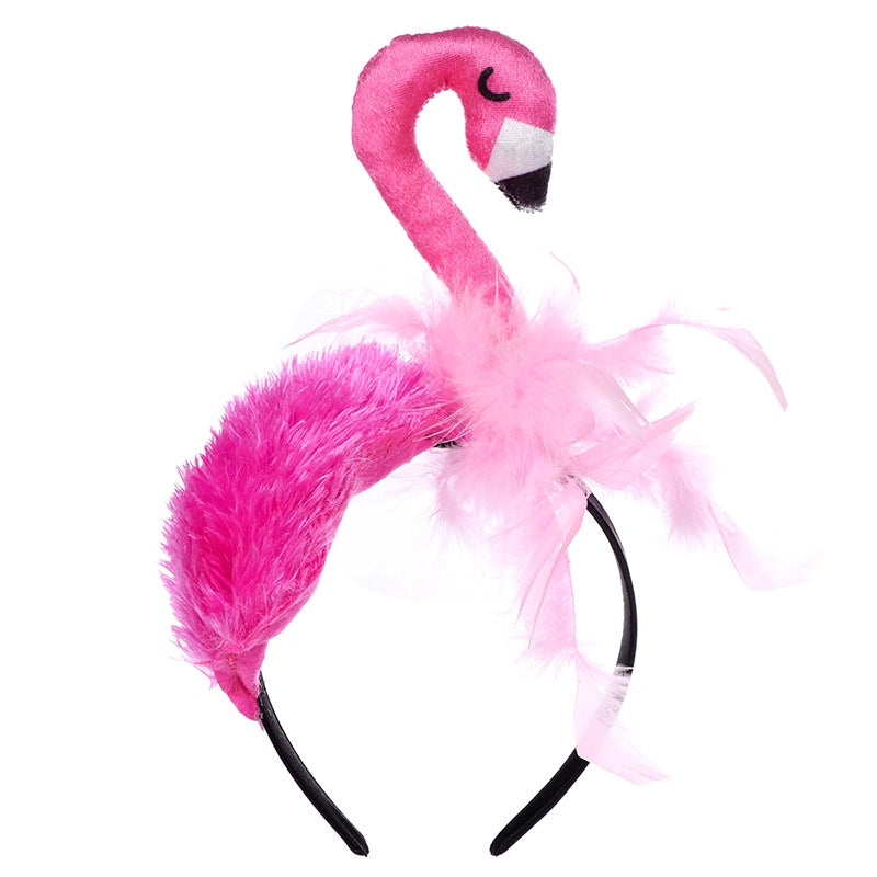 Halloween Classic Style Flamingo Dense Velvet Party Festival Headband
