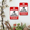2PCS No Trespassing Warning 24 Hours Surveillance Violators Will Be Prosecuted - Vintage Metal Signs Set - 30*40cm - Warning
