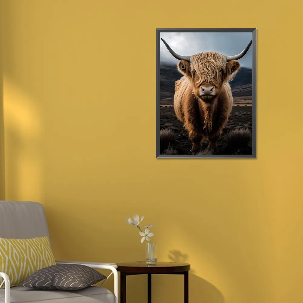 Diamond Painting - Full Round Drill - Highland Yak(Canvas|30*40cm)