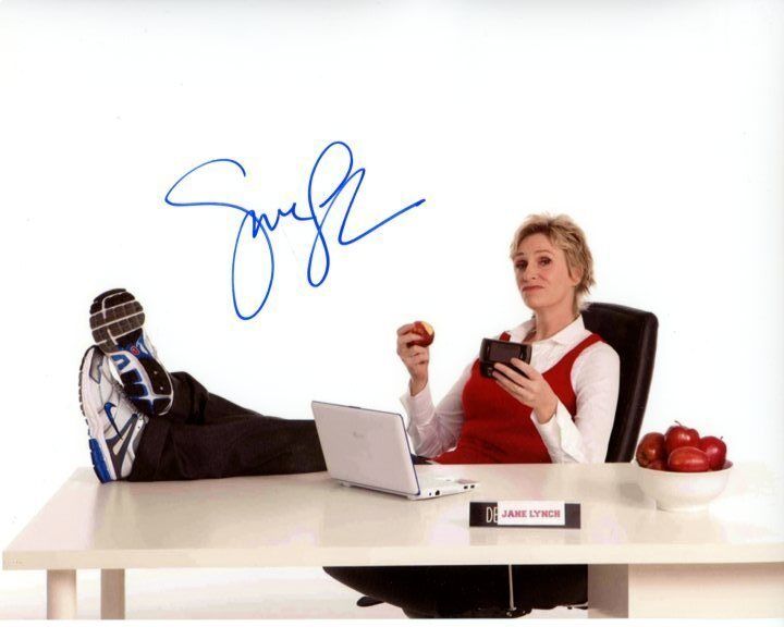 JANE LYNCH signed autographed GLEE SUE SYLVESTER Photo Poster painting