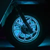 Motorcycle Electric Vehicle Wheel Modified Colored Lights Wireless Power Supply Led Wheel Lights