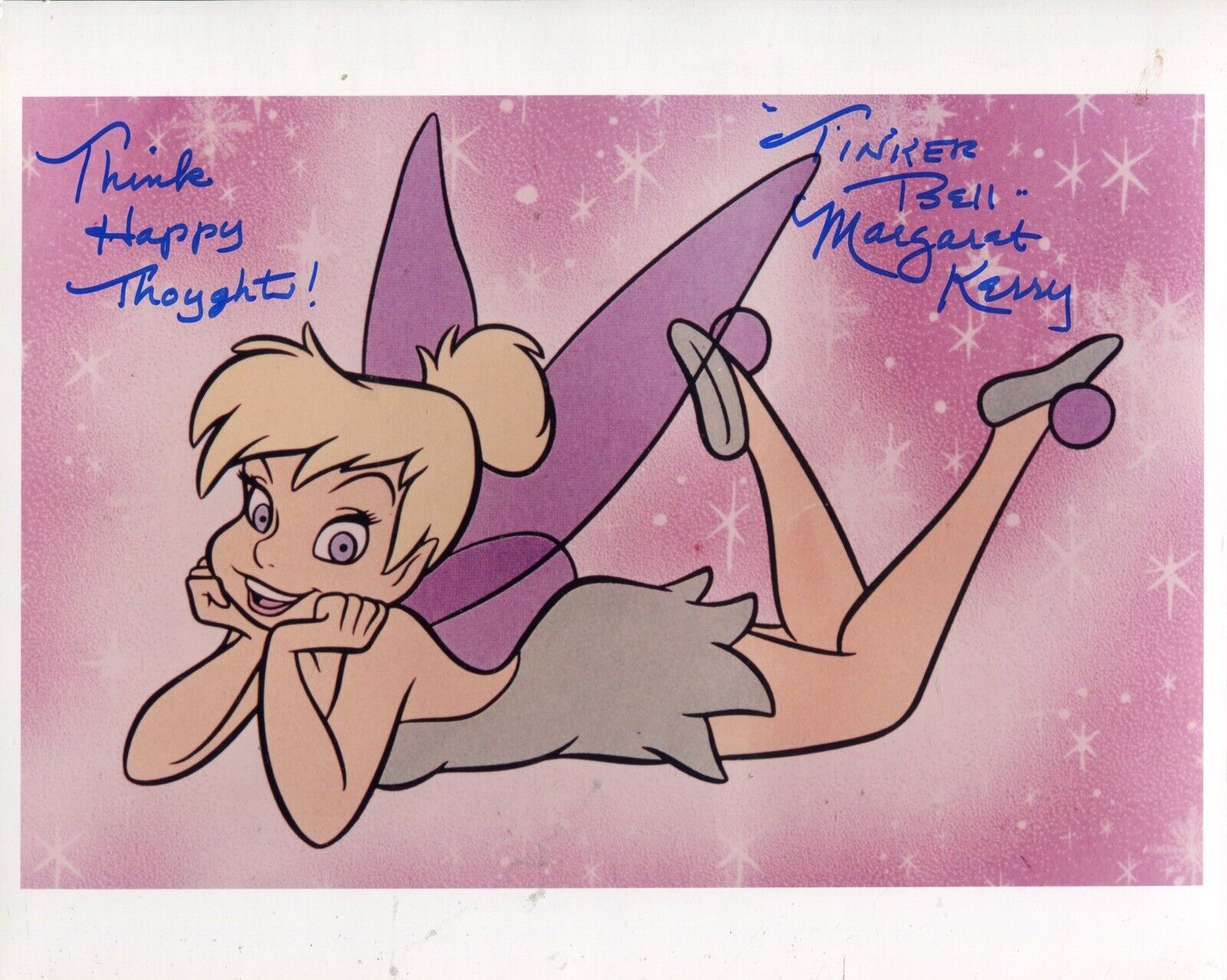 Margaret Kerry as Tinker Bell signed PETER PAN movie Photo Poster painting No3 - UACC DEALER