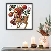 Cerf de Noël 5d bricolage diamant art kits de peinture pour décoration murale à la maison 30x30cm