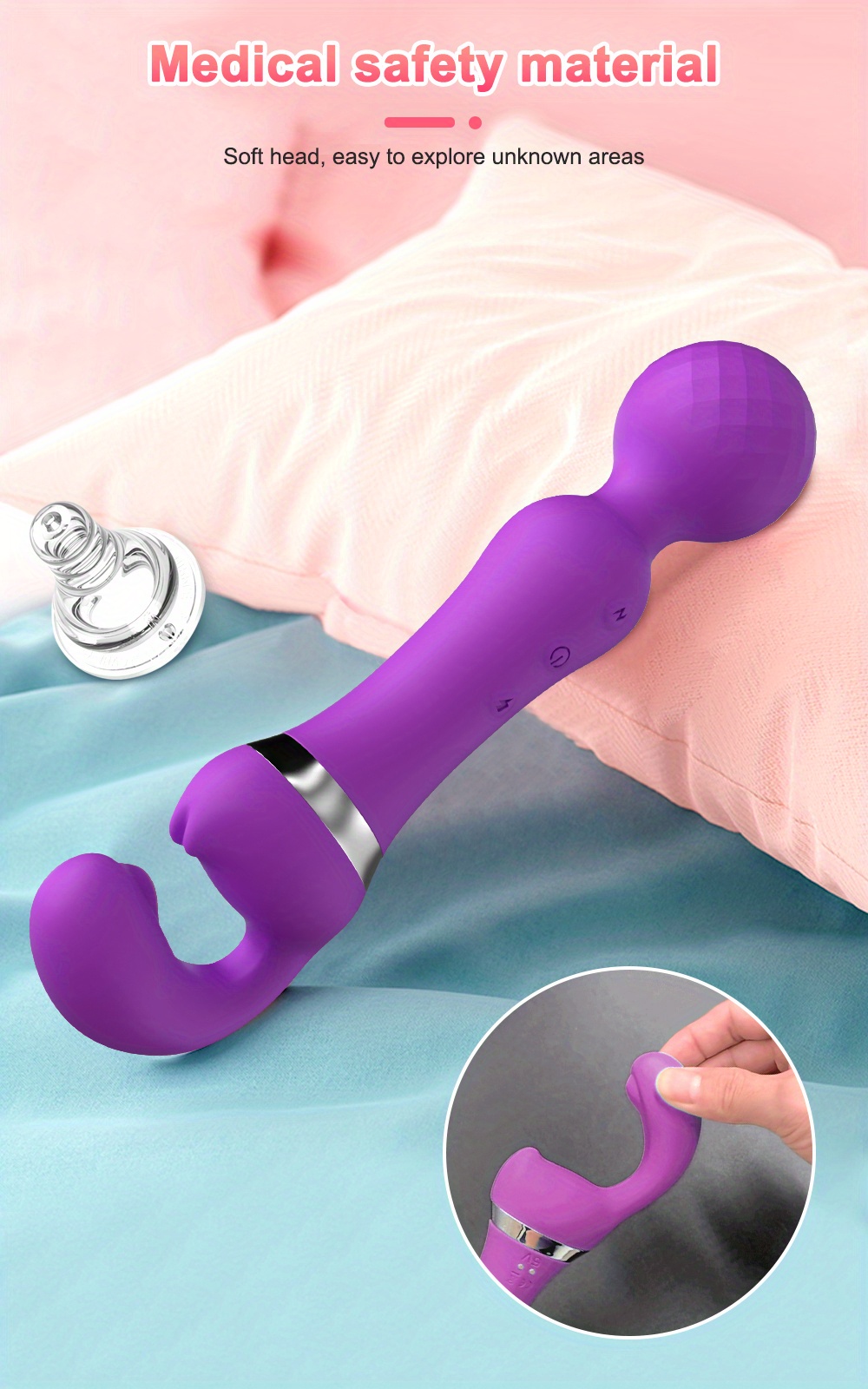 Double Head G Spot Vibrator with 10 Vibration Modes