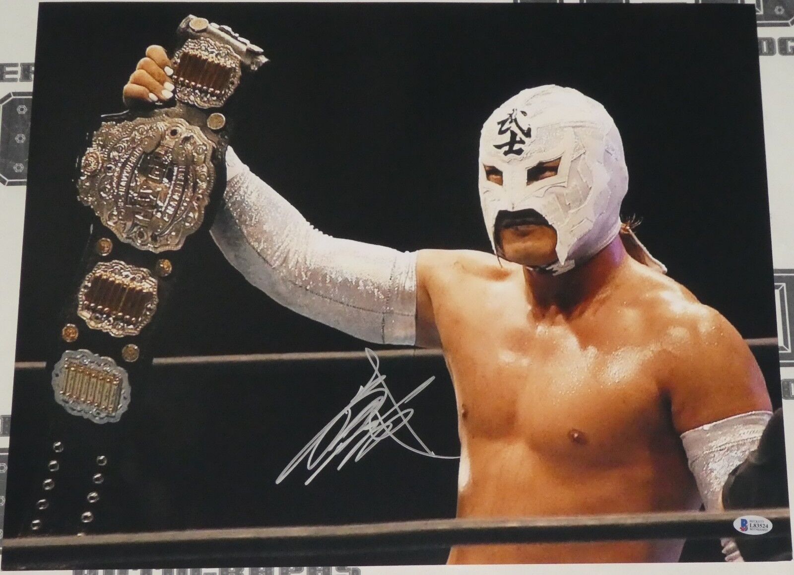 Bushi Signed 16x20 Photo Poster painting BAS Beckett COA New Japan Pro Wrestling Autograph LIJ 1