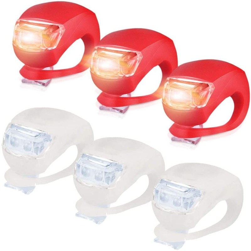 

6x LED Bicycle Light Silicone Cycling Safety Warning Tail Lamp, 501 Original