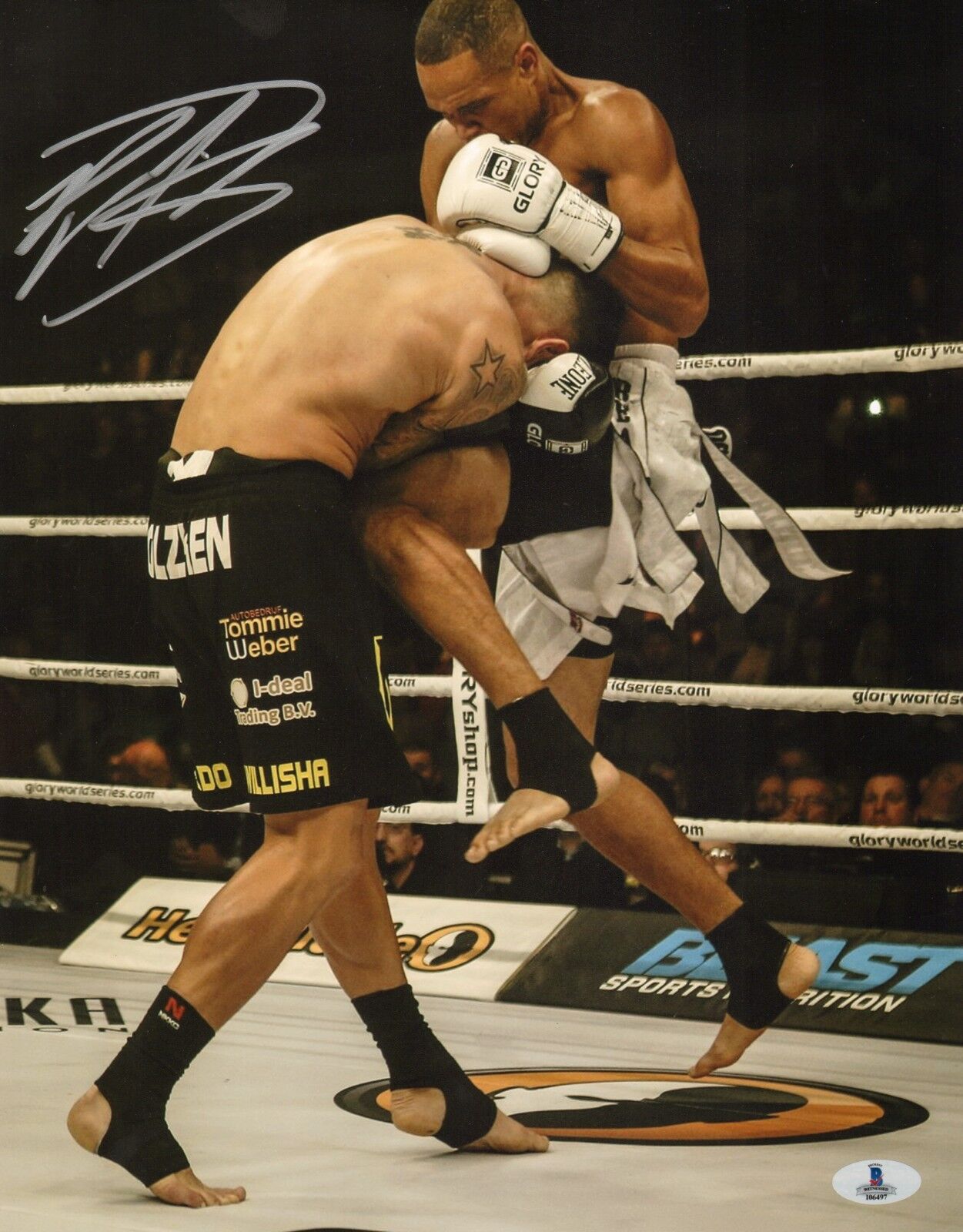 Raymond Daniels Signed 11x14 Photo Poster painting BAS COA Glory Kickboxing Picture Autograph 5