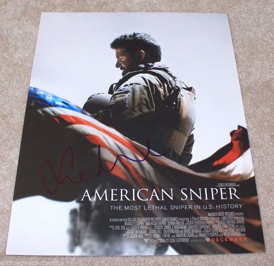 ACTRESS SIENNA MILLER SIGNED AMERICAN SNIPER 11X14 Photo Poster painting W/COA CLINT EASTWOOD