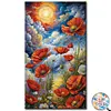 Poppy Flower- Round/Square AB Drills Diamond Painting(45x75cm)