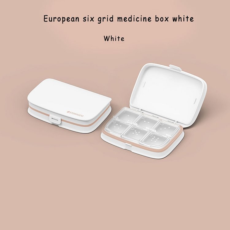 JOURNALSAY Pill Box Portable Small Medicine Box 7 Days Portable Mini Packing Box