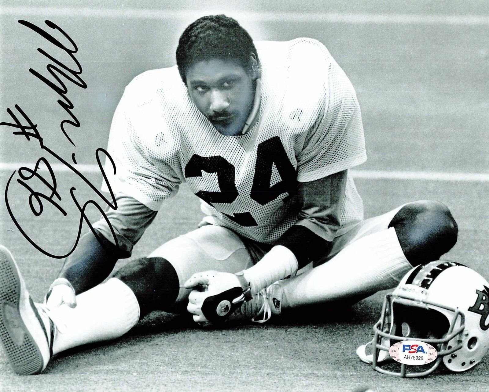 Mervyn Fernandez signed 8x10 Photo Poster painting PSA/DNA BC Lions Autographed