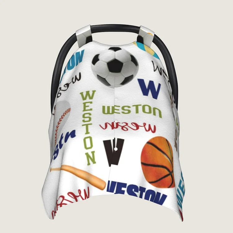 Personalized Baby Sports Car Seat Canopy for Comfort & Unique| C70