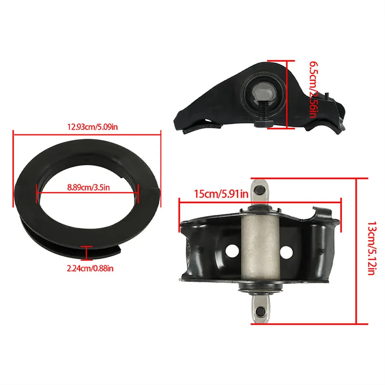 SEBLAFF Coil Spring Mounting Perches Seat 2Pcs with Rubber Bushing Insulator Kit Replacement for 1965-1977 Mustang Fairlane Comet