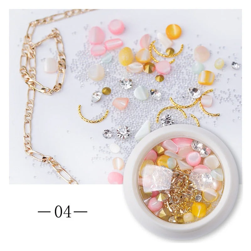 Butterfly Design Mixed Ultra-thin Hollow Metal Patch Snowflake DIY Jewelry Nail Art Decoration Metallic Nail Art Sequins Gem-Nail Inspo