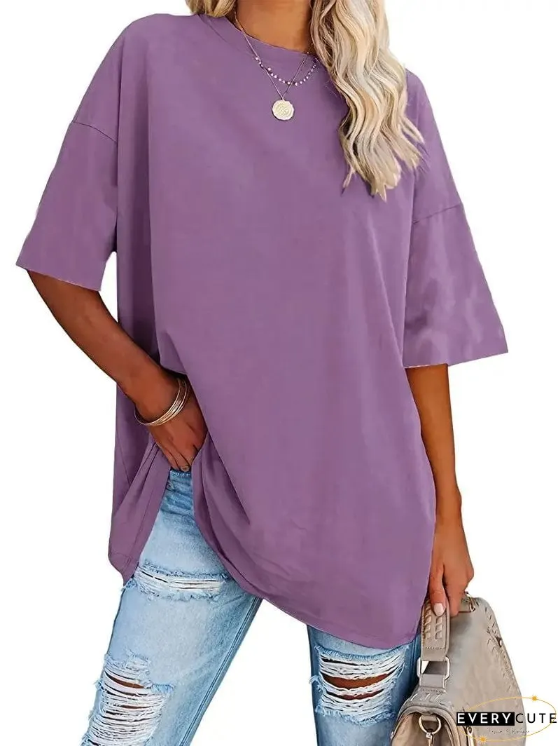 Loose Fit Casual Summer Tunic Top