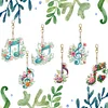 6Pcs DIY Musical Notes Double Sided Diamond Painting Keychains