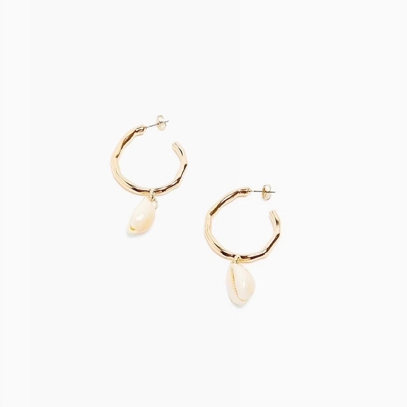 Fashion Shell Shell Inlaid Shell Artificial Pearls Women’s Earrings 1 Pair