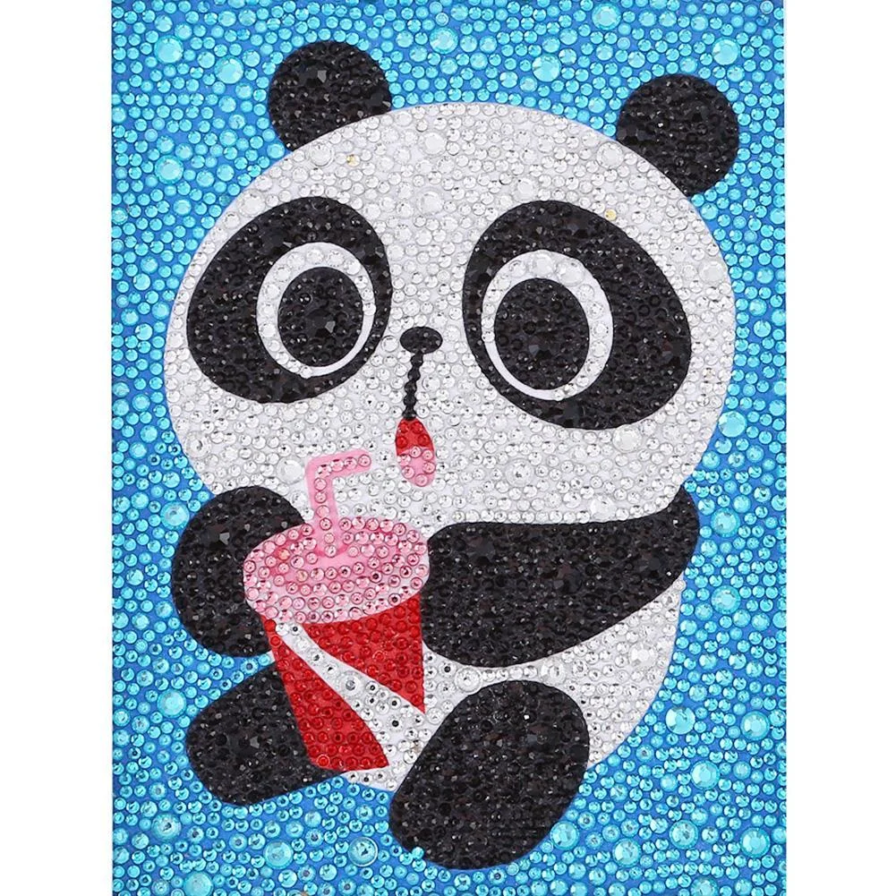 Diamond Painting - Full Crystal Rhinestone - Panda(15*20cm)