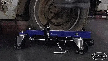 Hydraulic Car Dolly Lets You Move Your Car Around When Jacked Up - Rolling Car Jack Hydraulic Car Dolly Lets You Move Your Car Around When Jacked Up - Rolling Car Jack