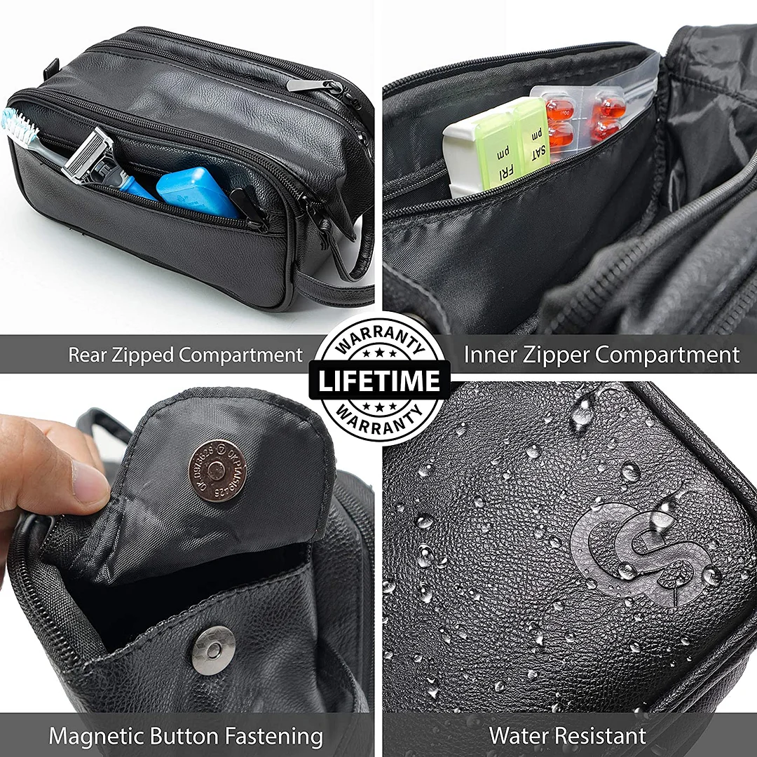 Toiletry Bag for Men or Women - Dopp Kit For Travel.