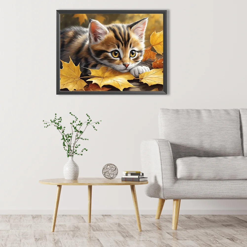 Diamond Painting - Full Square Drill - Cat(Canvas|40*30cm)