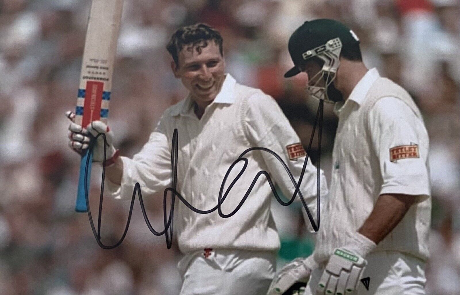 Michael Atherton Genuine Hand Signed England 6X4 Cricket Photo Poster painting 2