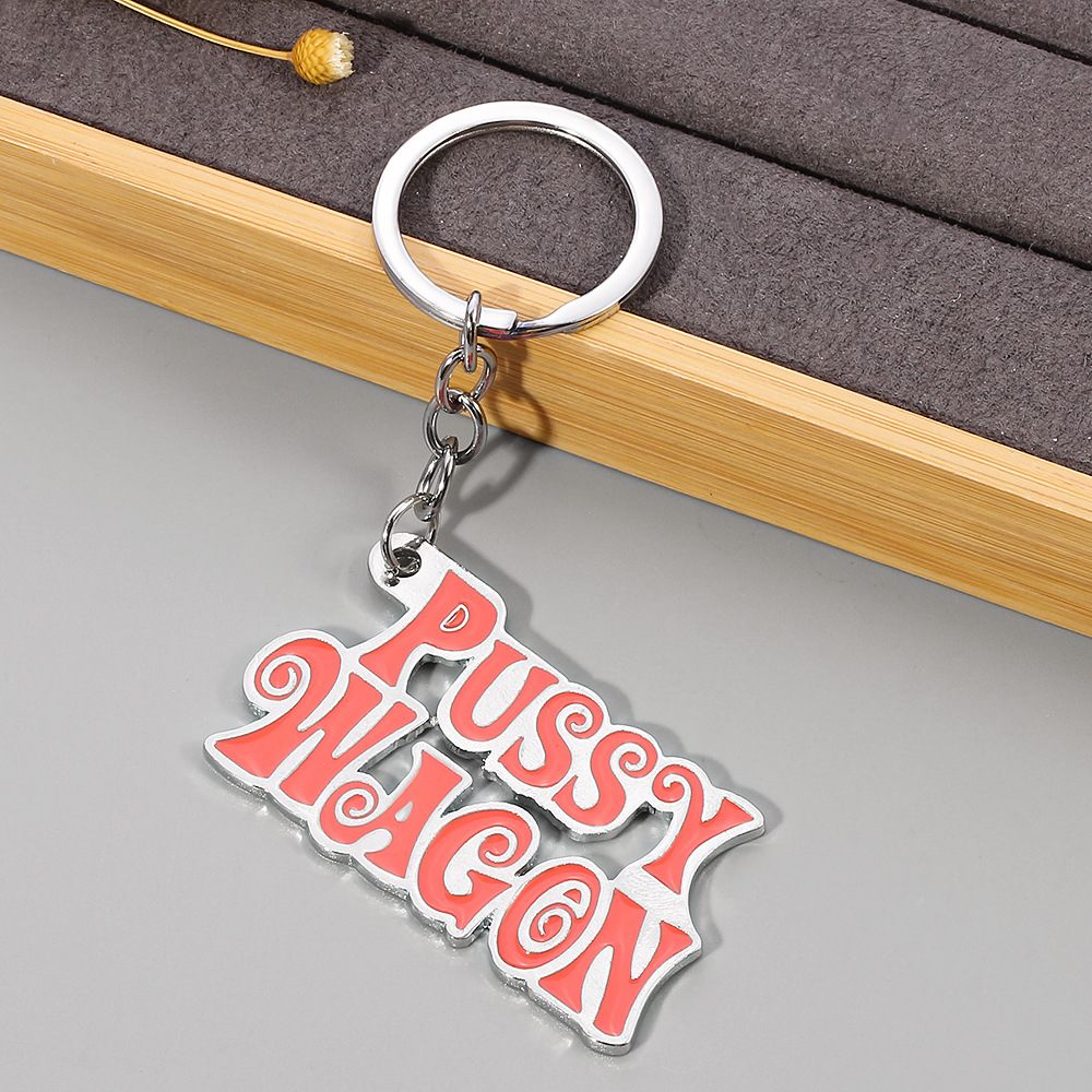 Hot-selling Movie and TV Peripheral Bill  Keychain English Pussy Wagon Alloy