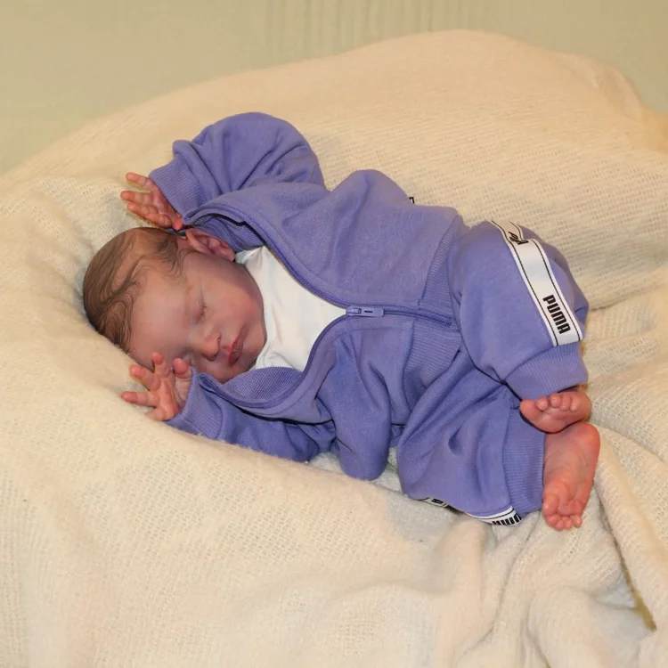  12"&16" Flexible Solid Platinum Liquid Full Silicone Reborn Doll Baby Boy or Girl Dellain and Gicka - Reborndollsshop®-Reborndollsshop®