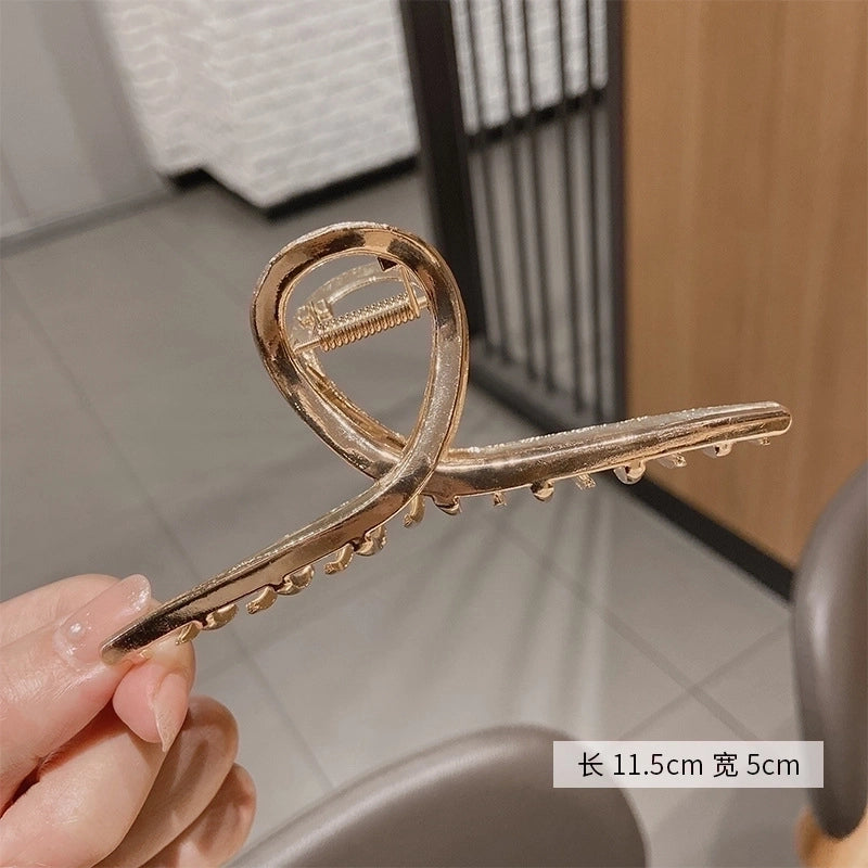 Minimalist Solid Color Arylic Hair Claws 1 Piece