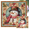 Xmas Snowman-11CT Stamped Cross Stitch 40*40cm