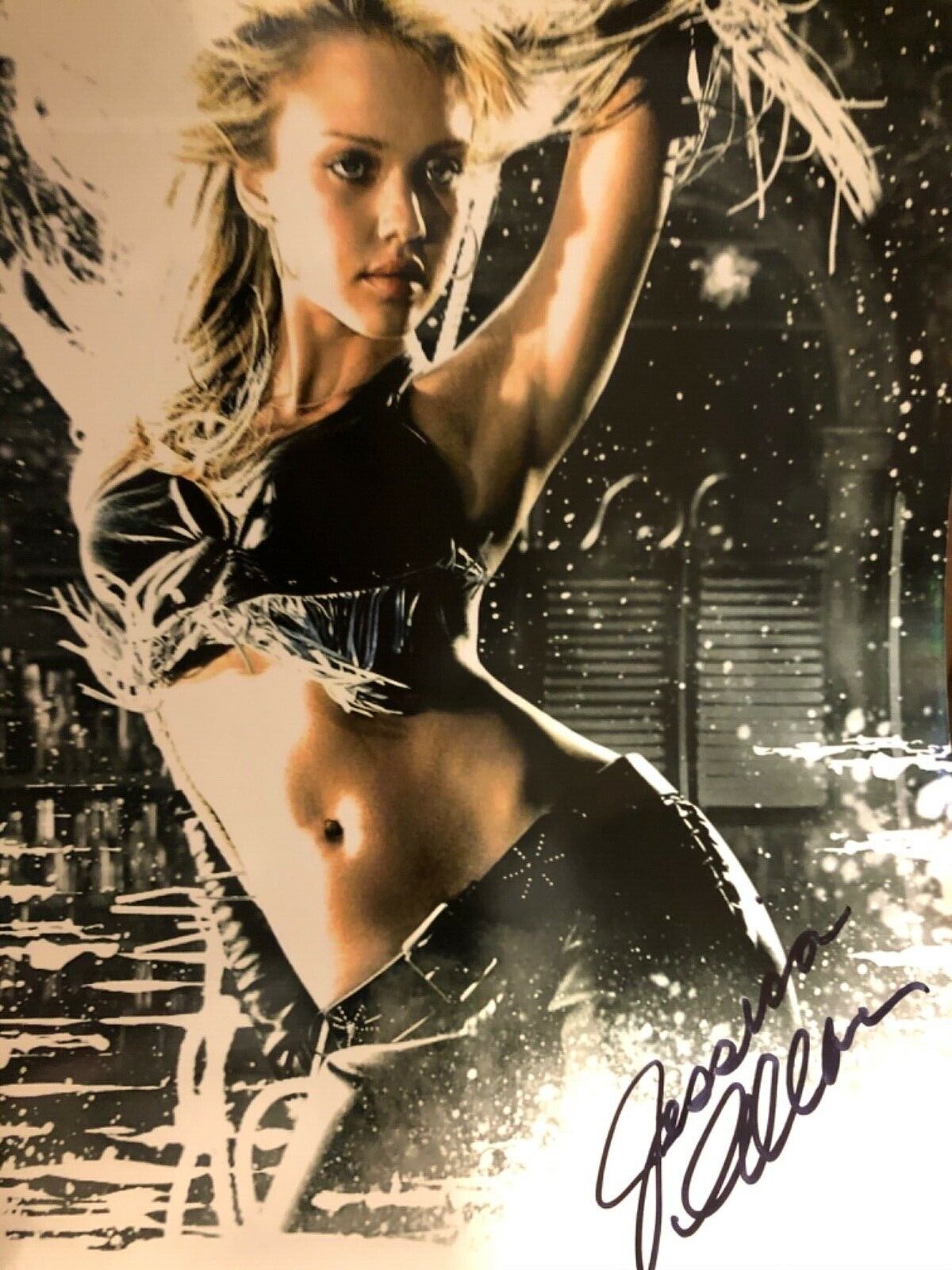 Jessica Alba signed 8 x10 Photo Poster painting sexy picture super duper hot hott