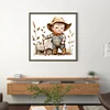 Cowboy Kid - 11CT Stamped Cross Stitch 40*40cm/15.75*15.75in