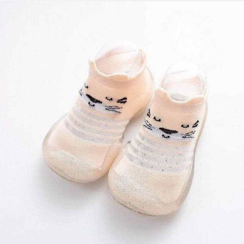 Baby Shoes First Shoes Summer Baby Walkers Toddler First Walker Baby Girl Kids Soft Rubber Sole Shoe Knit Breathable Booties