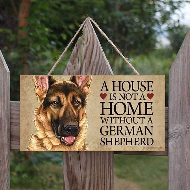 Wooden Dog House Sign