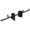 20FT Sliding Library Ladder Hardware Kit Floor Roller with Brake Telescopic Top Hook Sliding Track Kit with Complete Hardware Set (No Ladder) Indoor Moving Track for Home Office Loft