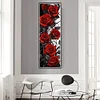Black And Red Rose-11CT Stamped Cross Stitch 30*90cm/11.81*35.43in(Big Size)